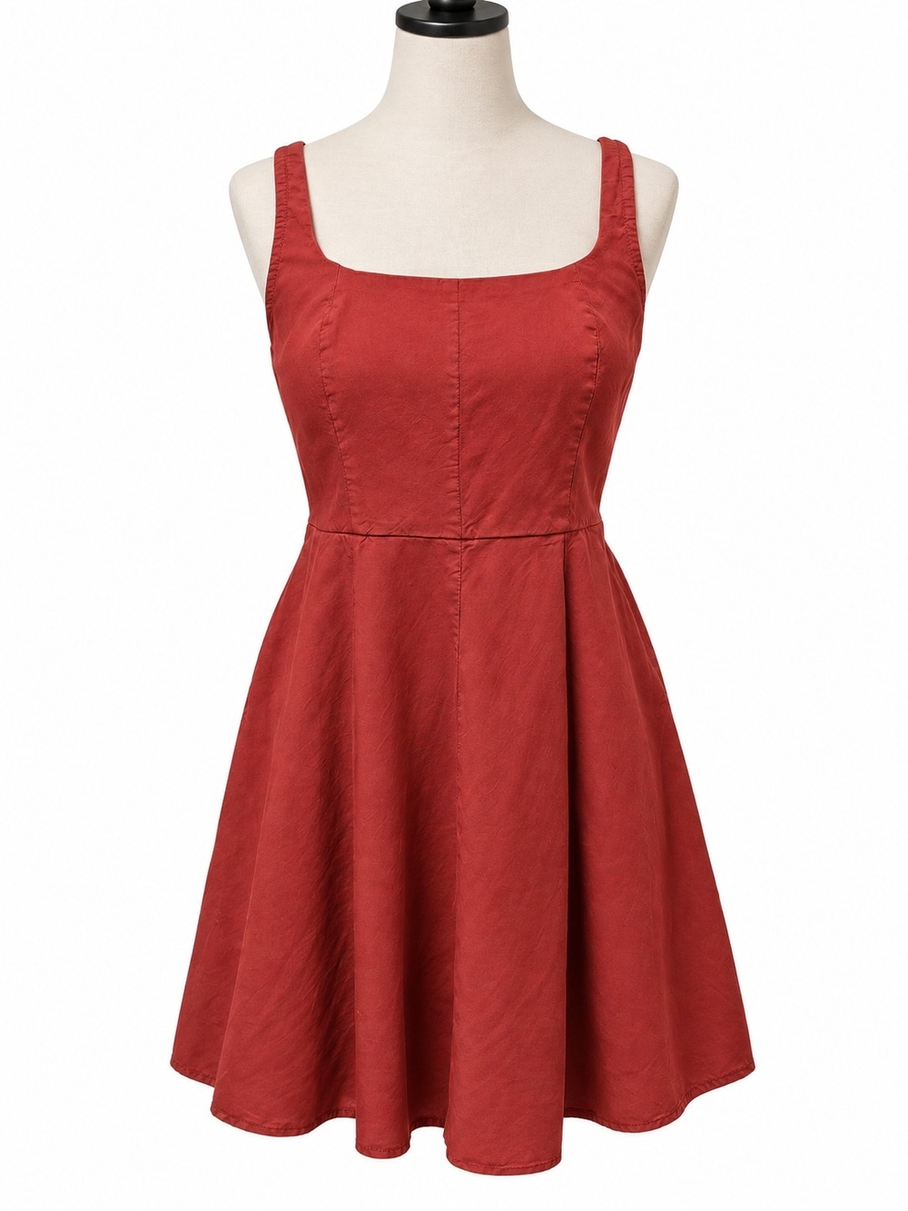 Old Navy Rust Red Smocked Back Fit & Flare Dress – Women’s Small